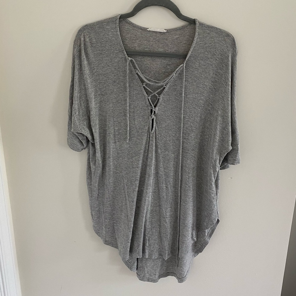 Lace up top
